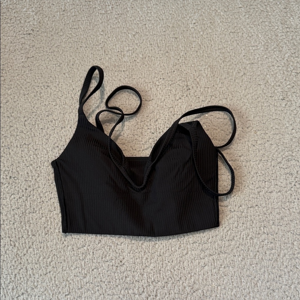 Lululemon Like a Cloud Strappy Longline Ribbed Bra Light Support, B/C Cup size 0
